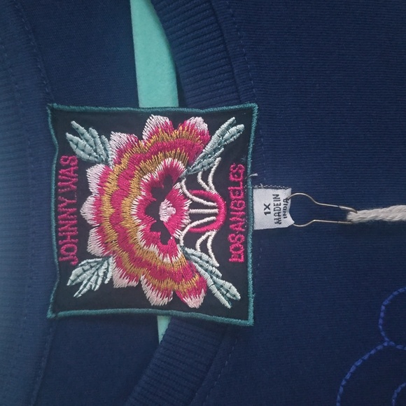 Johnny Was travel top sun mermaid palm tree Lighthouse sailboat NWT new W Tags - Picture 9 of 12